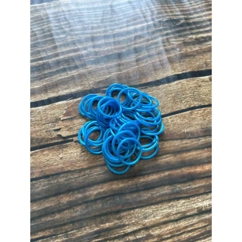 正版Rainbow loom橡皮筋—圓柱形藍色