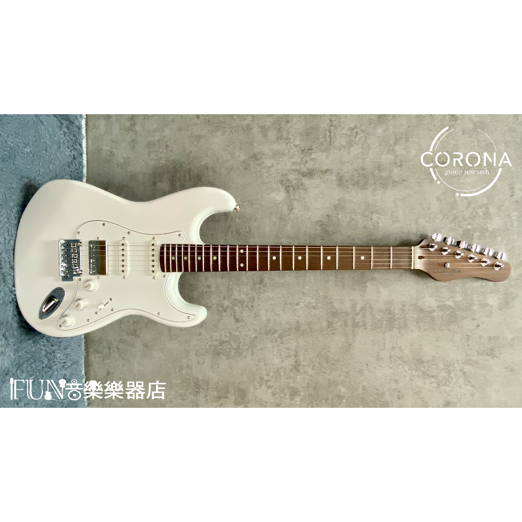 【Fun音樂樂器店】Corona Standard Plus SP22 OWT電吉他(白色)