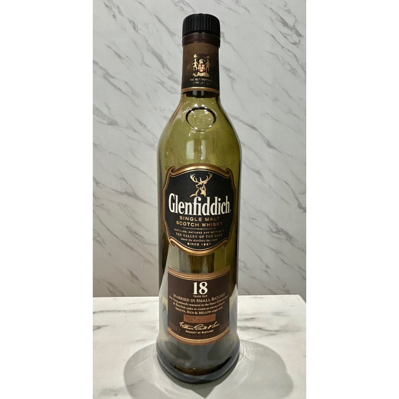 格蘭菲迪 18 年（舊版）單一純麥威士忌 0.7L「空酒瓶」