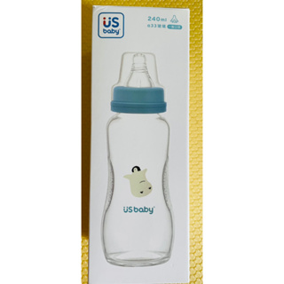優生 真母感玻璃瓶 一般口徑玻璃奶瓶240ml{含奶嘴｝僅開封全新未使用