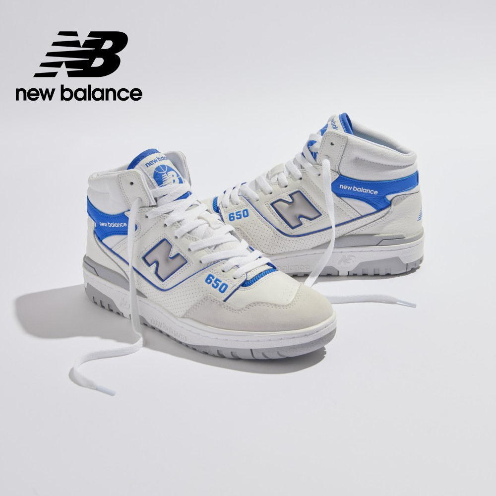 【New Balance】 NB 復古運動鞋_中性_白灰藍_BB650RWI-D楦 650