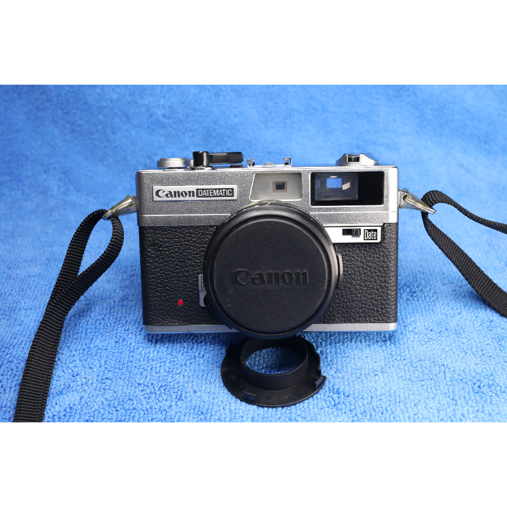 【古典底片機】Canon DATEMATIC 全金屬古典造型底片相機，功能正常，外觀8成新～