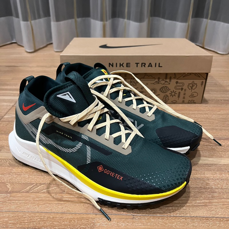 【NIKE 耐吉】REACT PEGASUS TRAIL 4 GTX 防水 綠 慢跑鞋 運動鞋 男鞋 FD0317333