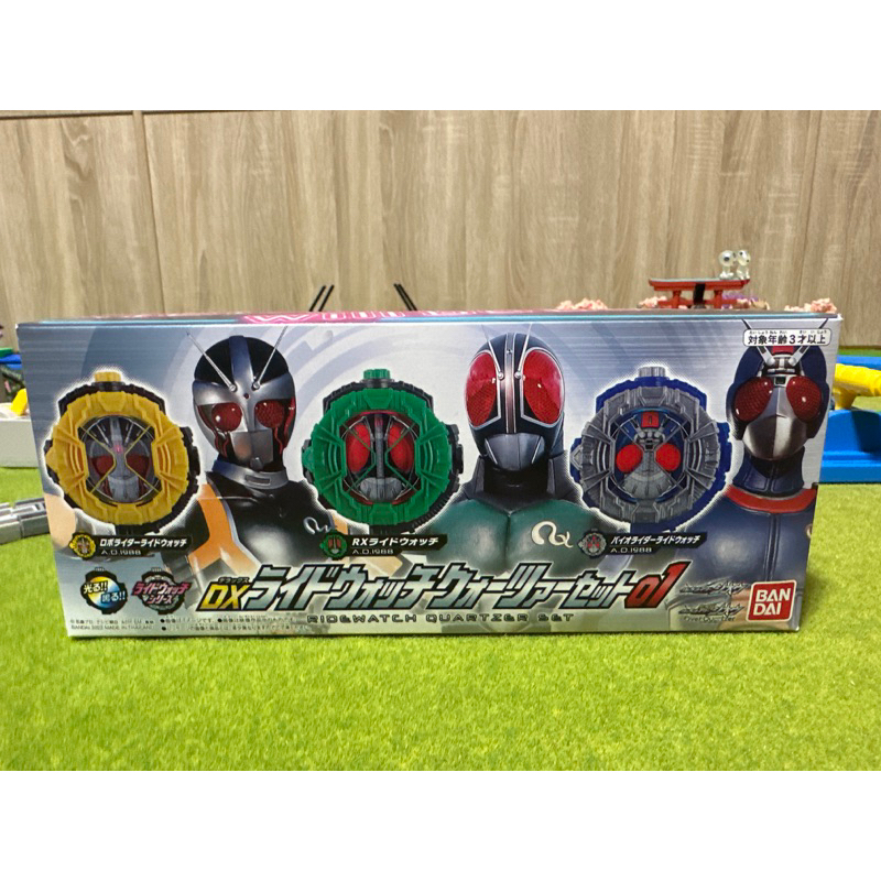 🍎 「近全新」ZIO時王 DX錶頭 假面騎士 Black RX 限量 Ridewatch Quartzer Set 01