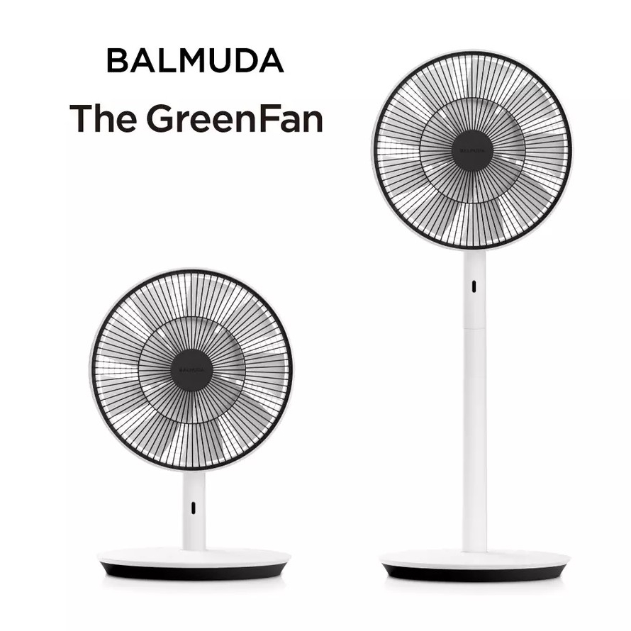【BALMUDA 百慕達】The GreenFan 12吋DC直流電風扇-白x黑(EGF-1800-WK)