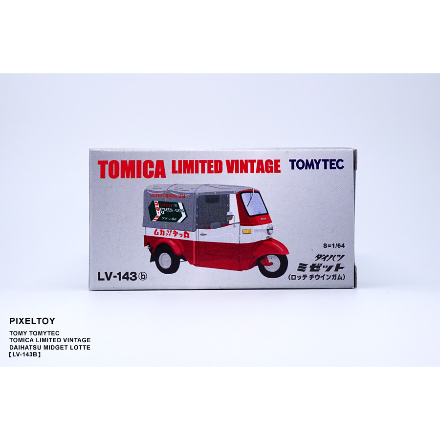 【TOMY】TOMYTEC TOMICA DAIHATSU MIDGET LOTTE (樂天仕樣)【LV-143B】