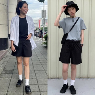 MUJI 無印良品【全新、黑S/芥黃S】女👩有機棉平織布短褲 現貨😍