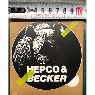 HEPCO & BECKER原廠機車用行李箱貼紙一張