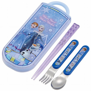 日本製 現貨Skater 銀離子抗菌 冰雪奇緣 安娜 艾莎 公主環保筷 兒童餐具 抗菌食洗対応
