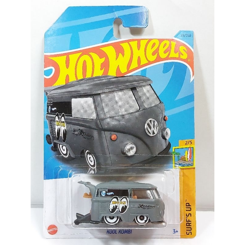1/64 Hotwheels 2023 Surf's Up Kool Kombi VW T1 Mooneyes 消光灰