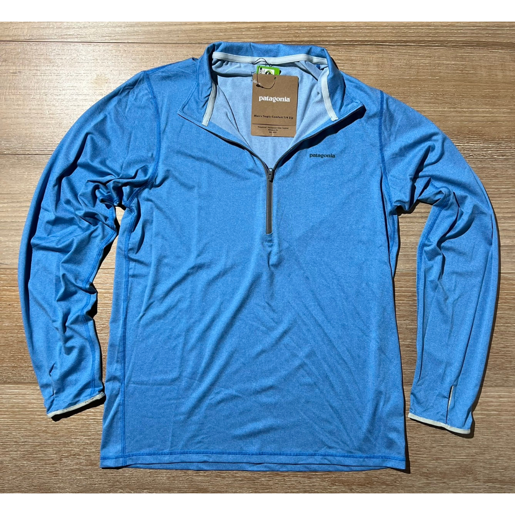 &lt;皮克選物&gt; Patagonia Tropic Comfort 1/4 Zip 男款高透氣吸濕排汗拉鍊衫