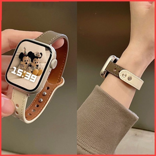 ins 小蠻腰 拼色 Apple Watch 錶帶 皮革 蘋果 iWatch 8-1代 SE Ultra 錶帶 韓國 女