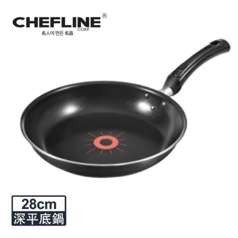 韓國 CHEFLINE 28cm 平底鍋 不沾鍋 智慧感溫平底煎鍋 韓國製造 韓國原裝