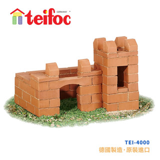 【德國teifoc】DIY益智磚塊建築玩具-變型城堡TEI4000 兒童玩具 城堡 diy 蓋房子 建築 現貨 德國製