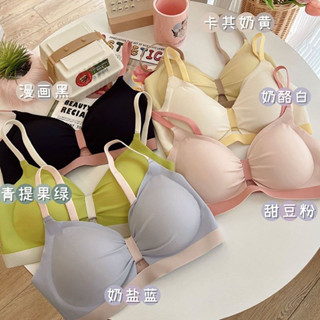 夏雲感內衣女舒適無痕小胸聚攏顯大胷罩平胸專用無鋼圈防下垂文胸