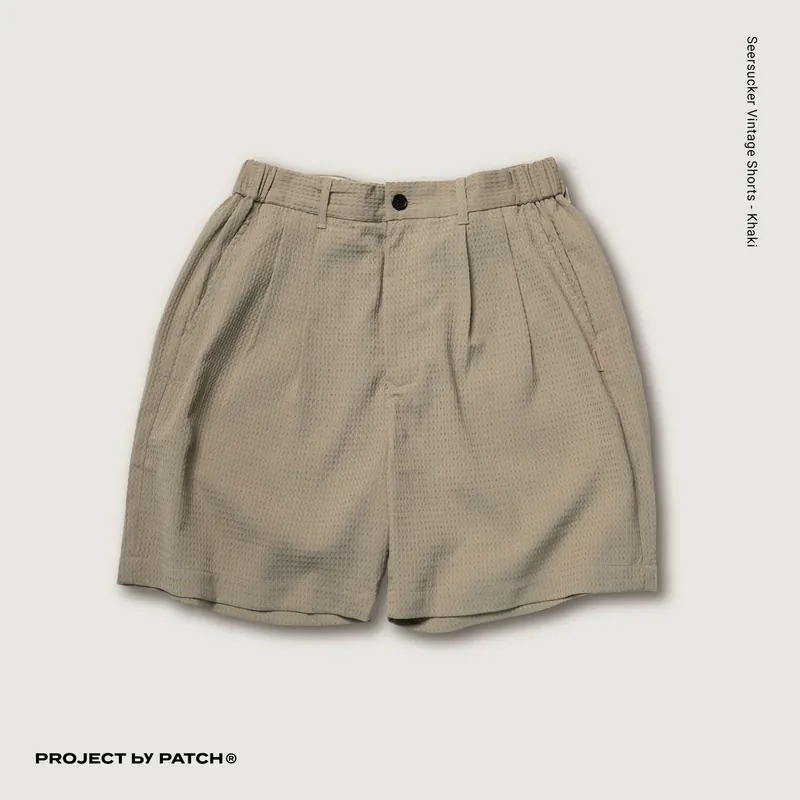 【SMOKA】P.B.P - Seersucker Vintage Shorts