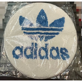台灣現貨Adidas三葉草藍白厚款圓形地墊