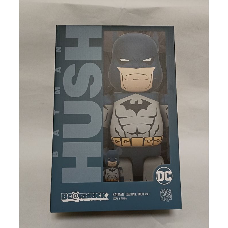 保證正版 Bearbrick 蝙蝠俠 HUSH Ver.400%+100% 庫柏力克熊 BE@RBRICK 500%