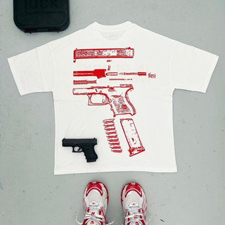 《小賈潮流》In Glock We Trust Tee 美式 街頭 手槍 歐美 嘻哈 短袖
