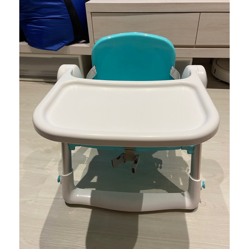 （二手九成新）APRAMO FLIPPA摺疊式兒童餐椅(湖水綠