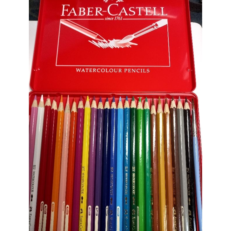 輝柏Faber-Castell紅盒水性色鉛筆24色