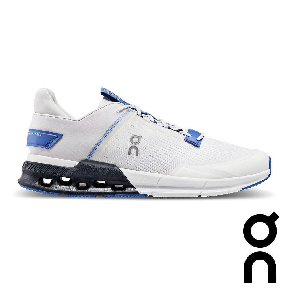 【瑞士 ON】男Cloudnova Flux健行鞋『白/藍』10261146