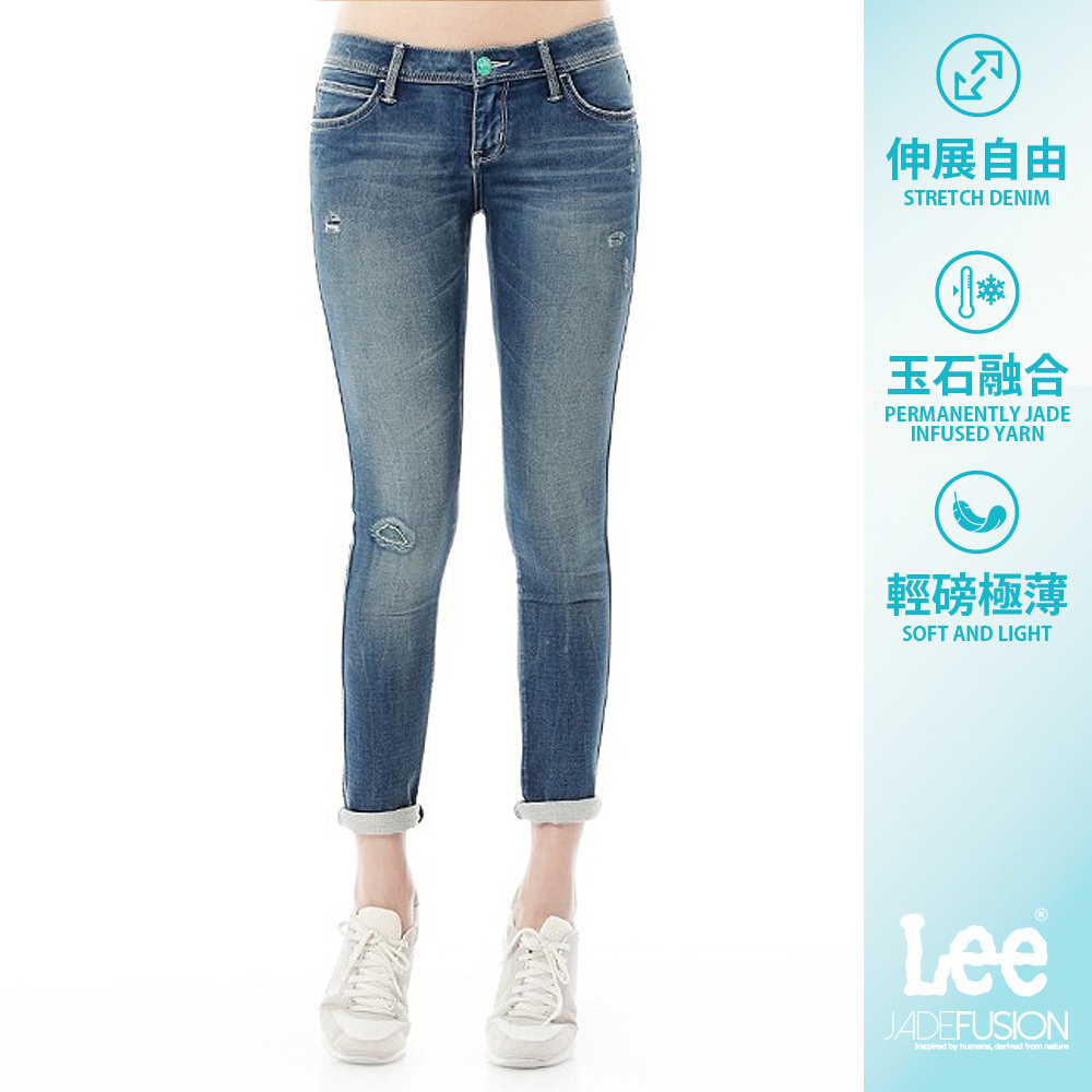 Lee 402 涼感超低腰緊身窄管牛仔褲 女 Modern Cooling LL1600572DY