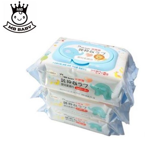 韓國MB BABY萌寶寶 80+8抽 純水濕紙巾《愛寶貝》