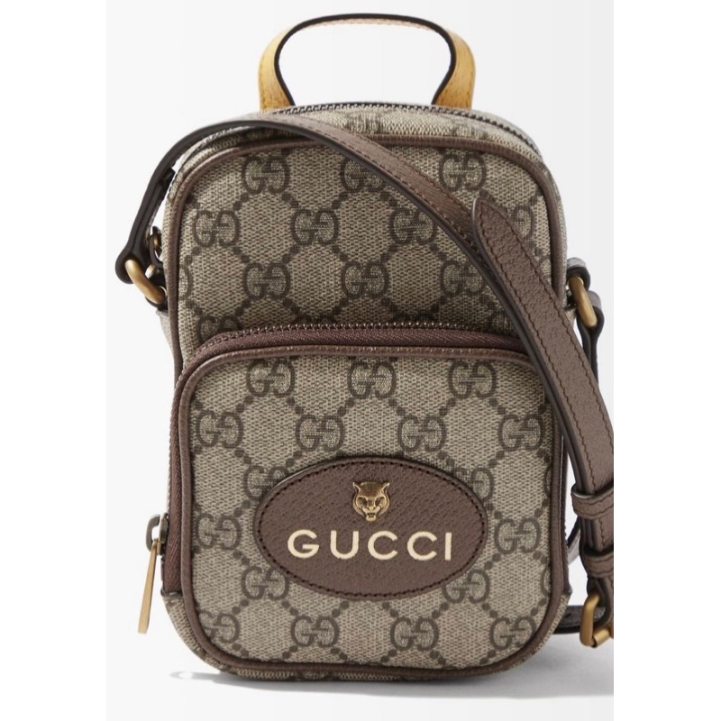 💕預購折扣📸💕～歐洲購入Gucci虎頭🐯logo小型側背包