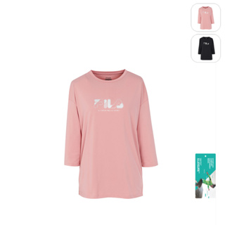【FILA】女性 七分袖上衣-粉色 5TEW-5605-PK