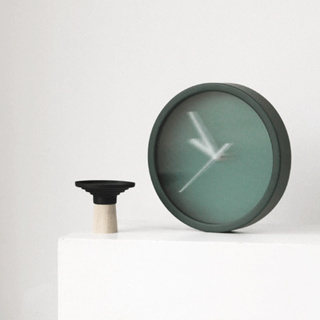 北歐侘寂靜音鐘錶圓框玻璃創意家居客廳壁掛裝飾時鐘