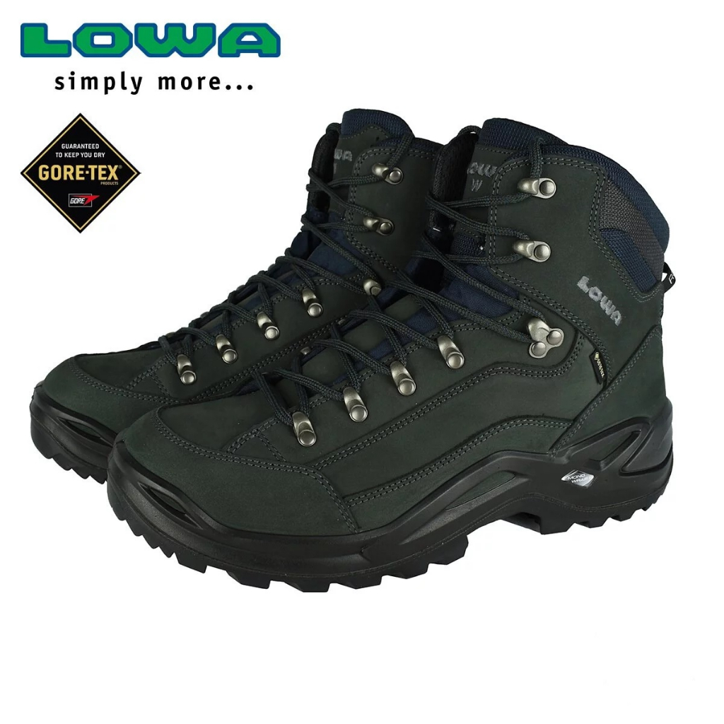 [阿爾卑斯戶外] LOWA RENEGADE GTX MID WIDE中筒登山鞋 男 寬楦 鐵灰 310968-0954