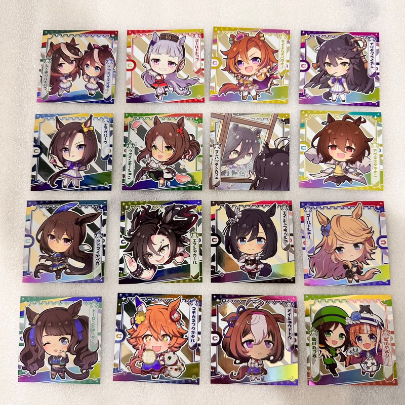 🍭Ruo🍭賽馬娘 BANDAI 食玩《N3》貼紙part.2 好歌劇 愛慕織姬 草上飛 榮進閃耀 速子 成田白仁 島川