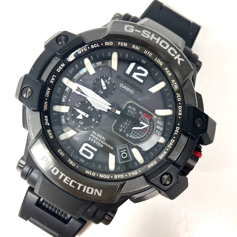 G-Shock 手錶 僅本體 不鏽鋼錶帶  GPW-1000 5410 有傷 等級B Solar 中古 二手 寶物工廠