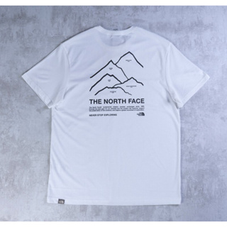 【MBC】The North Face mountains 純棉 透氣 北臉 亞洲版型 短袖 白色T恤