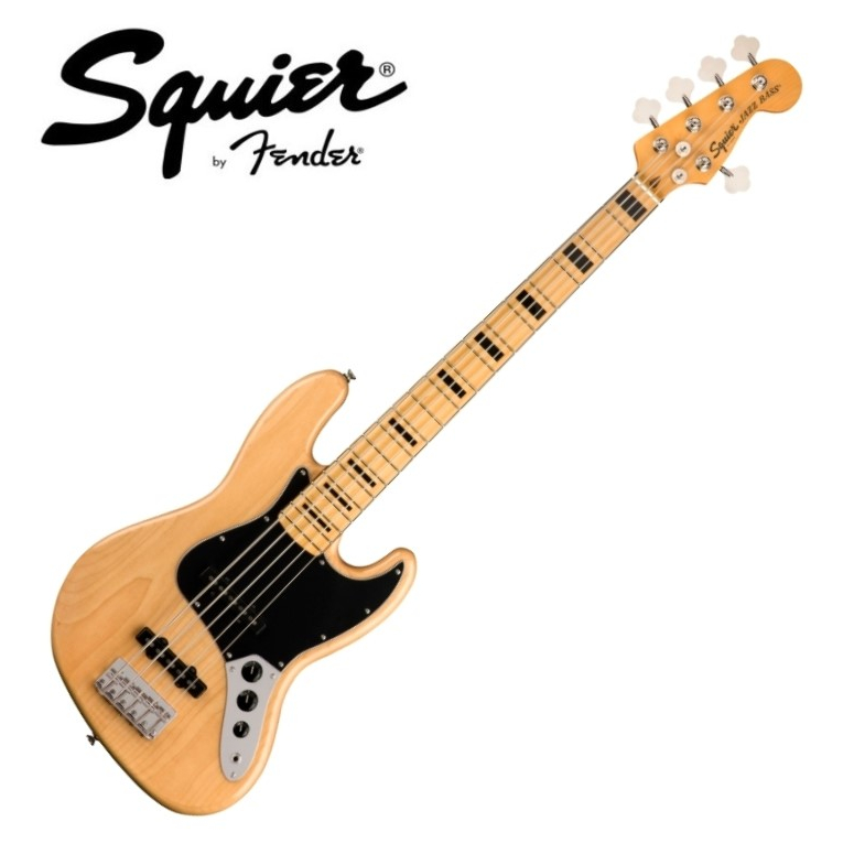 名冠樂器 Squier Classic Vibe 70's Jazz Bass V Natural 五弦 貝斯 原木色