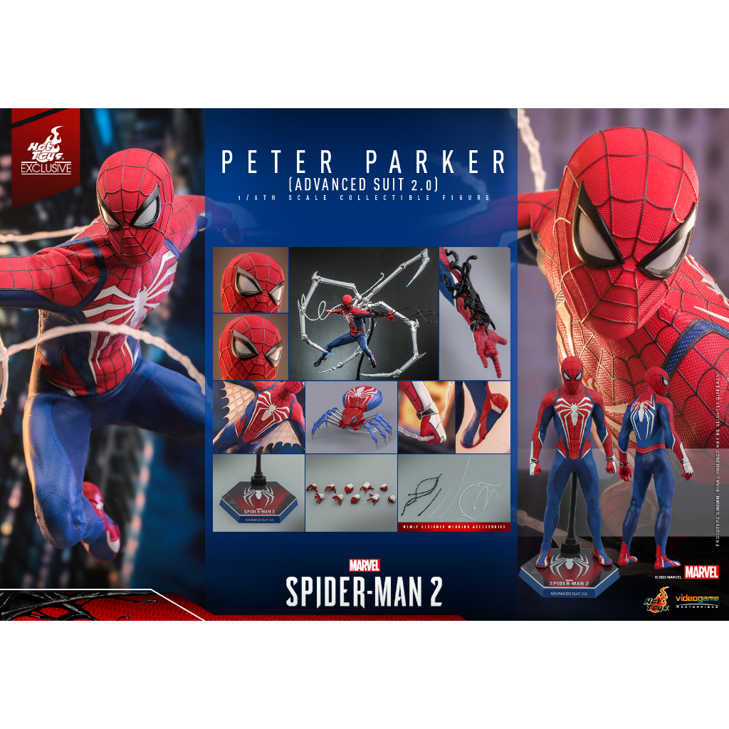 全新 Hot Toys – VGM54 –《蜘蛛人》彼得帕克 先進戰衣 Spider Man 非 VGM55 VGM56