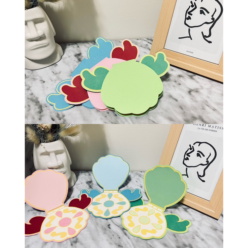 真珠美人魚 美人魚 卡通 手工卡片 特殊造型卡片