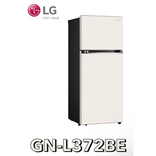 【LG 樂金】 375L 智慧變頻雙門冰箱 GN-L372BE (香草白)