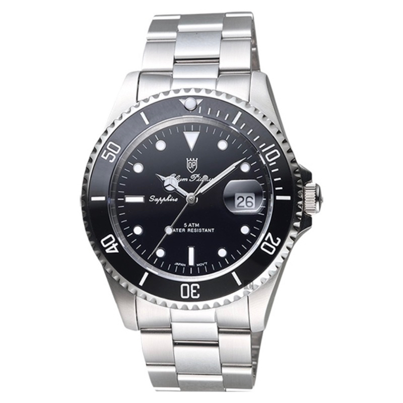 Olym Pianus 奧柏錶 黑水鬼豪邁霸氣超強夜光運動型手錶/43mm陶瓷黑框(899831GS