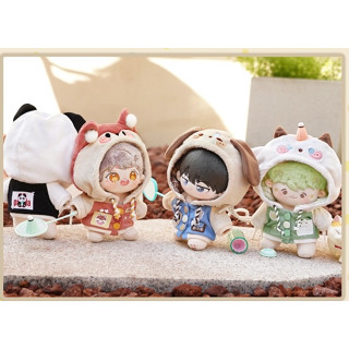 現貨【棉花娃-小動物運動服】20cm 20公分 無屬性娃衣 全新娃娃衣服 毛絨可愛 連體棒球外套 小狗 熊貓 小羊 狐狸