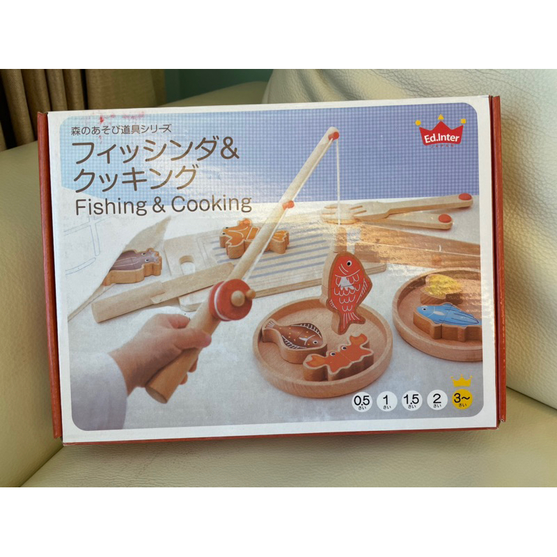（客訂）日本Ed. Inter木製磁鐵釣魚組（二手）