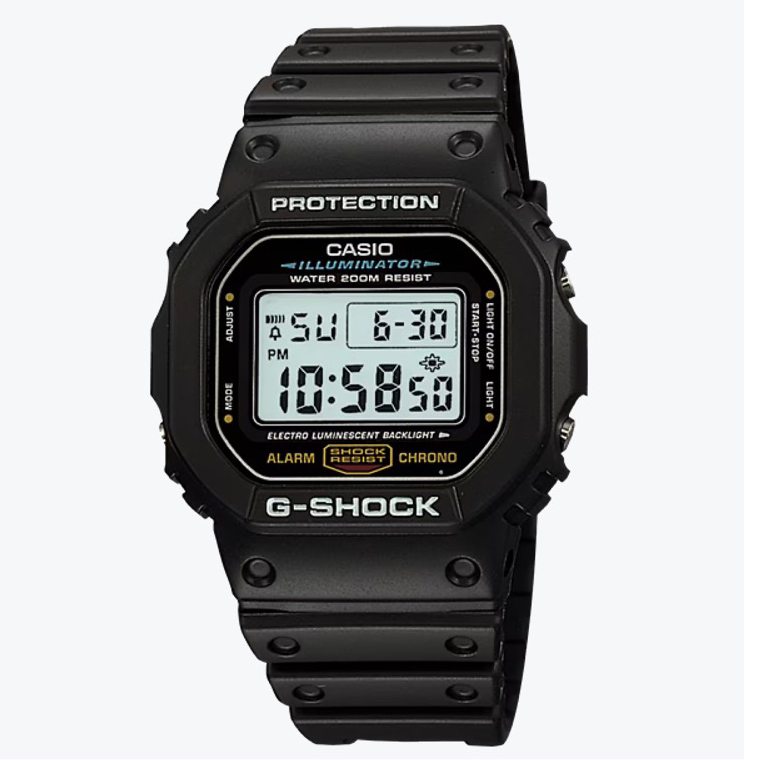CASIO卡西歐G-SHOCK 經典電子手錶-黑/42mm(DW-5600E-1VDF