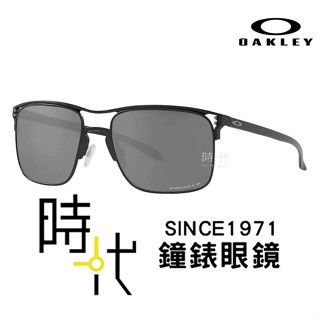 【OAKLEY】奧克力 Ojector 鈦金屬 偏光墨鏡 方框太陽眼鏡 OO6048 02 57mm 黑框/灰鏡片