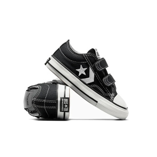CONVERSE-中小童休閒鞋.魔鬼氈 帆布鞋 A06893C- ONE STAR 黑色