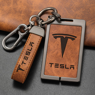 (安勝車品)臺灣現貨 Model3/Y 特斯拉 卡片鑰匙套 皮革鑰匙套 鑰匙卡套 鑰匙卡保護套 鋅合金鑰匙殼