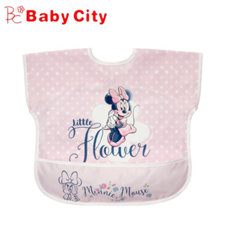 Baby City娃娃城 迪士尼系列 防水收納短袖圍兜