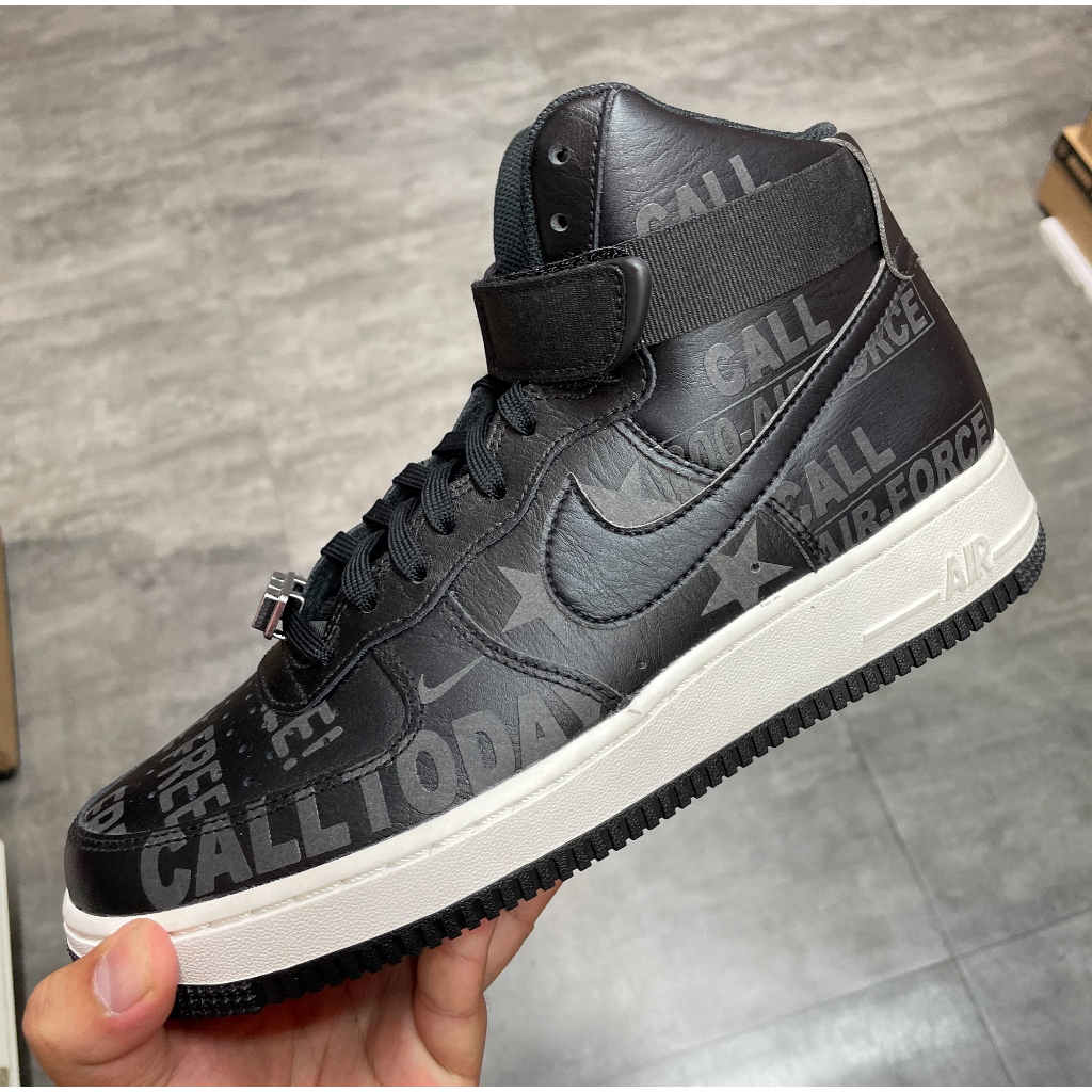 NIKE AIR FORCE 1 HIGH '07 PRM 3M反光 慢跑鞋 男 黑 CU1414-001 2307