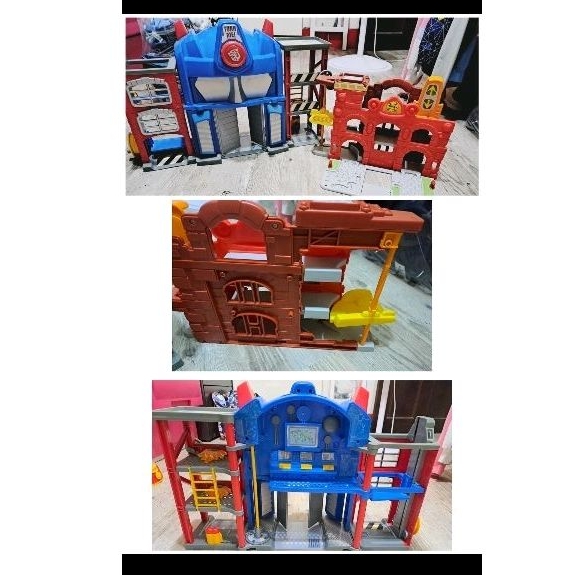 合售 早期 絕版 二手Hasbro Playskool變形金剛玩具 消防玩具 可收納 Vs Tonka 玩具