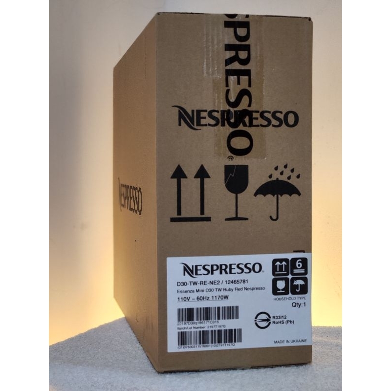 全新 Nespresso Essenza Mini D30 膠囊咖啡機 紅色